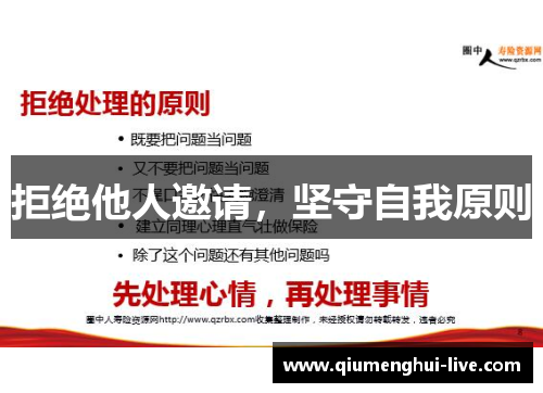 拒绝他人邀请，坚守自我原则